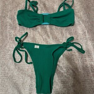 Aerie Vibrant Green Bikini Set